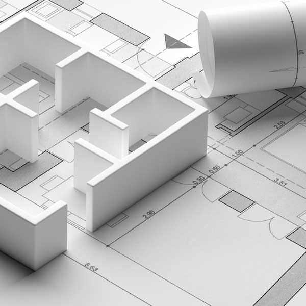 Plan détaillé d'une maison moderne conçu par PROSPECTIVE, votre partenaire en maîtrise d'œuvre à Lyon, Isère, et en région Rhône-Alpes